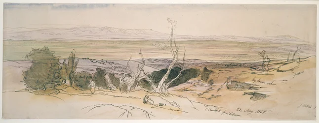 Baalbek aus dem Libanon, 1858